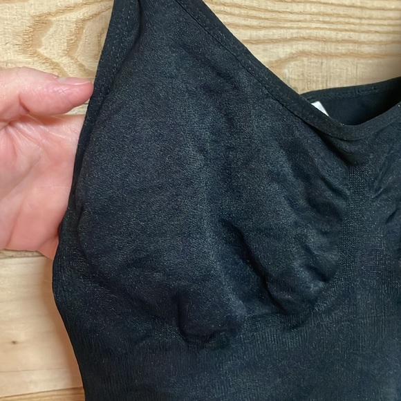 Hey Shape Size L & XL Black Spaghetti Strap  Snatch Waist Super Stretch Bodysuit - Picture 7 of 10